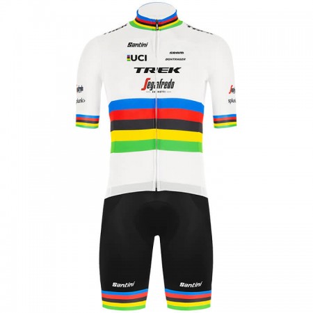 Tenue Cycliste et Cuissard à Bretelles 2020 Trek-Segafredo UCI World Champion N001